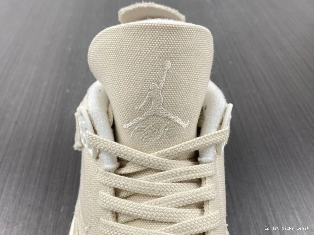 (W) Blank Jordan 4 Retro DQ4909-100 Canvas 0715